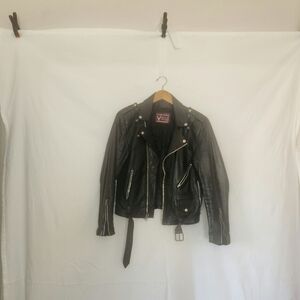 Classic Black Leather Women's Biker Jacket